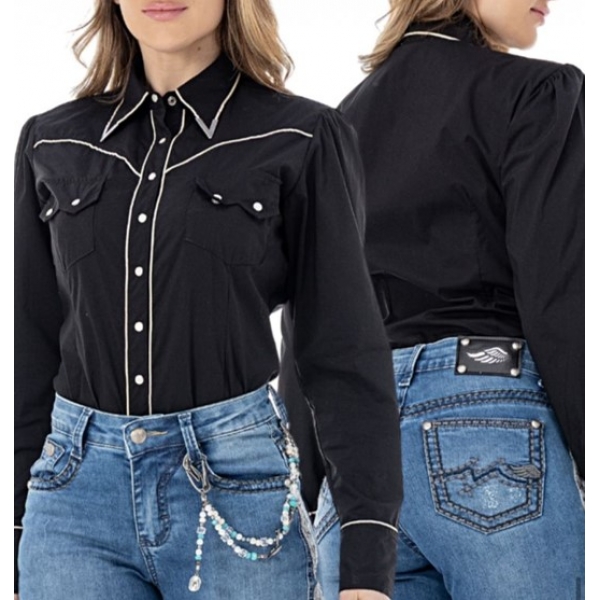 Camisa Feminina Zenz Rock Mountain Slim