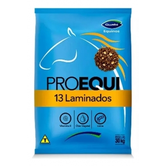 Ração Para Cavalos 30kg Proequinos 13 Laminados Guabi