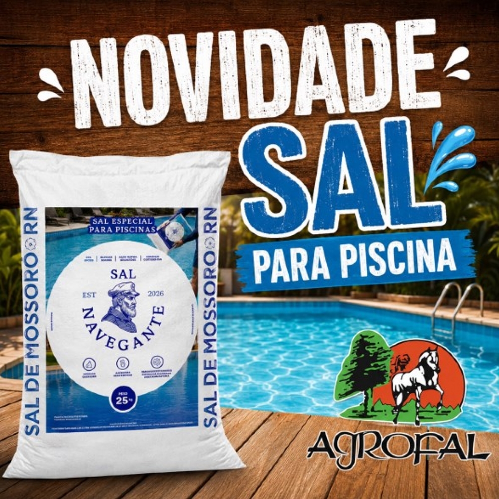 SAL PARA PISCINA SEM IODO 25 KG NAVEGANTE