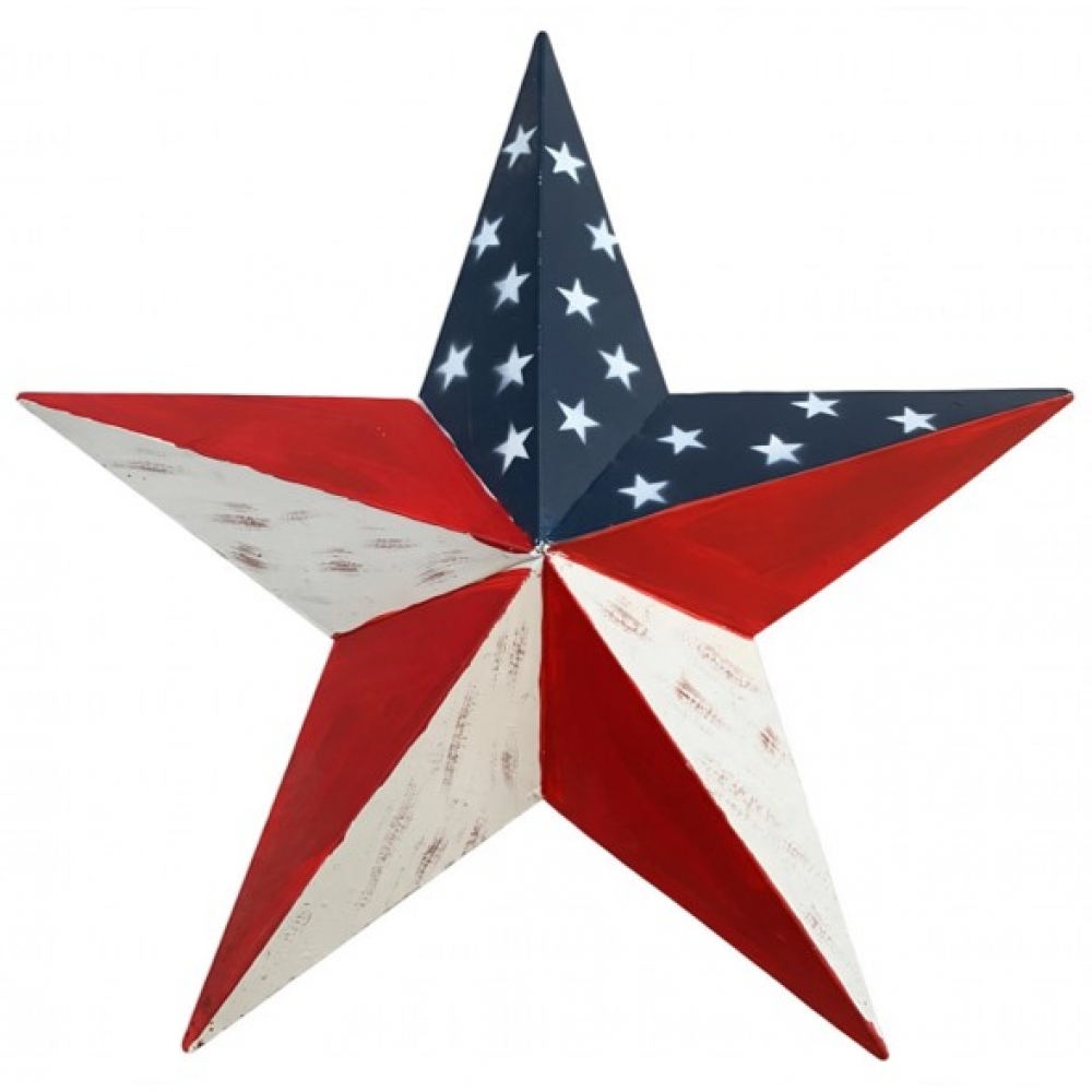 Estrela Decorativa Dos Estados Unidos Metal