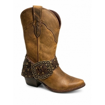 BOTA FEMININA VIMAR BOOTS CASTANHO/FOSSIL