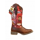 BOTA VIMAR BOOTS FOSSIL/SELLA MAGNUM RUSTIC ESTAMPA VERMELHA