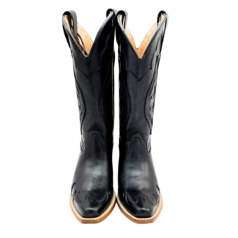 BOTA EM COURO PRETO BONAZUS