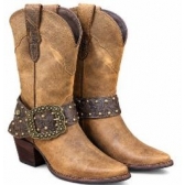 BOTA FEMININA VIMAR BOOTS CASTANHO/FOSSIL