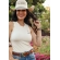 Regata Western Cowgirl Club - Bordado Bota com Tachas - Cód. 3498 - Off White