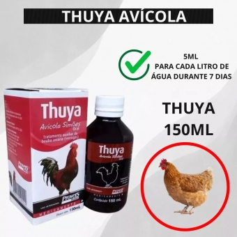 Thuya Avícola 150 Ml Simões - Verrugas Pelotas Bouba Em Aves