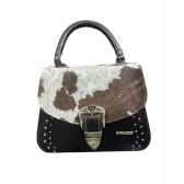 Bolsa Goyazes B-2605-8 Couro pelo Bovino Cafe Couro Atlanta Café