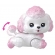 BARBIE FAMILY PETS POODLE BRANCO + CARRO ROSA