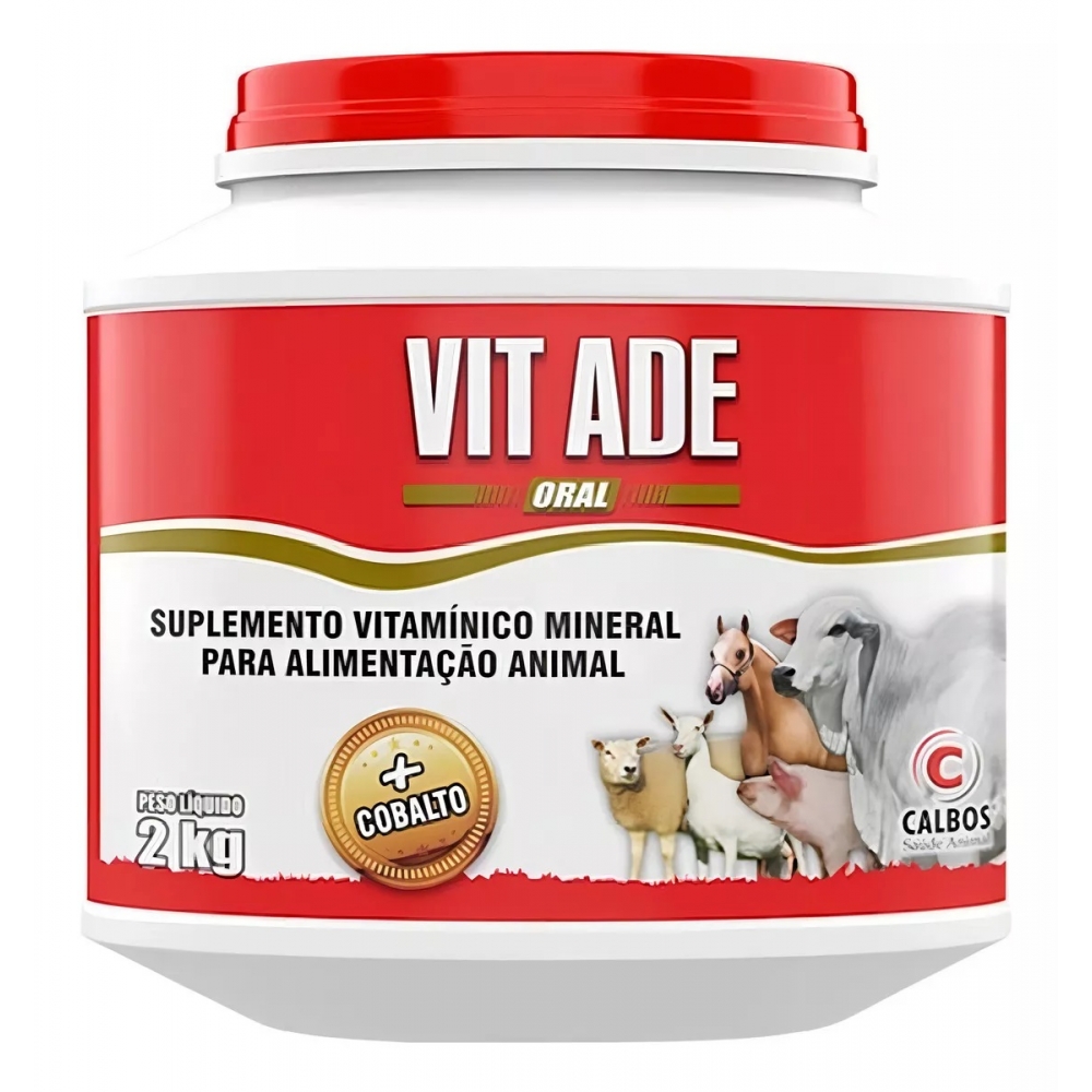 Vit Ade Oral Vitaminico - 2kg Misturar Sal/ração - Calbos