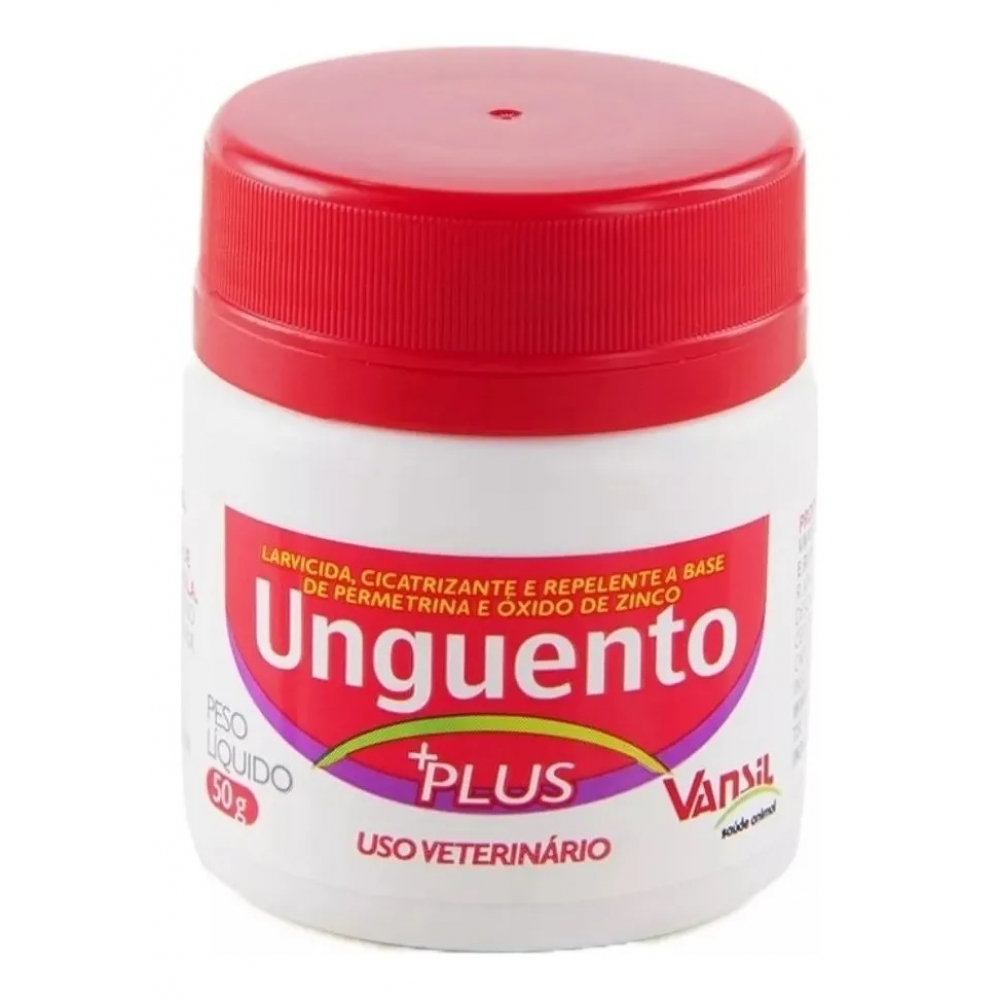 Unguento Plus Larvicida Cicatrizante Repelente 50g Vansil