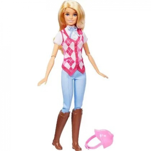 Boneca Barbie Entretenimento Malibu Equitaçao Mattel HXJ38